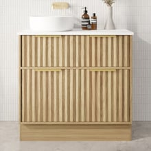 Salamander 900mm Freestanding Single Vanity with Solid Surface Countertop